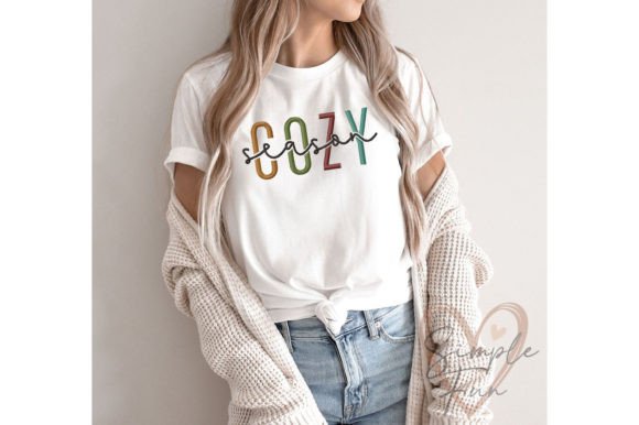 COZY Season Embroidery Design - Image 2