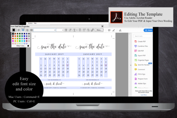 Calendar Save the Date Template - Image 5