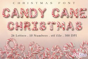Candy Cane Christmas Font