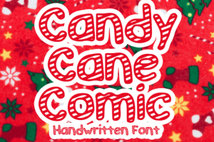 Candy Cane Comic Font