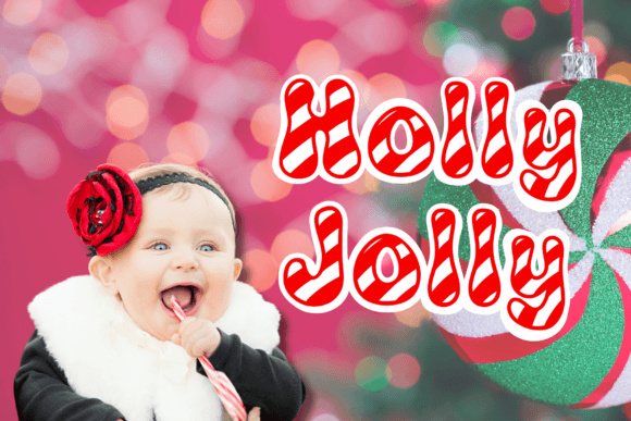 Candy Cane Font - Image 3