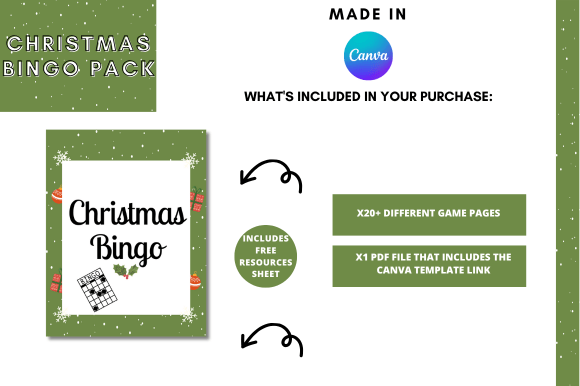 Canva Christmas Bingo Game Pack - Image 5