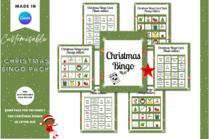 Canva Christmas Bingo Game Pack