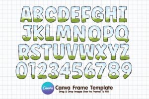 Alternative view of Canva Frame Doodle Alphabet Letters