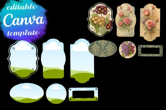 Canva Frames Junk Journal Labels - Image 4