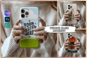 Canva Phone Case Mockup Drag and Drop