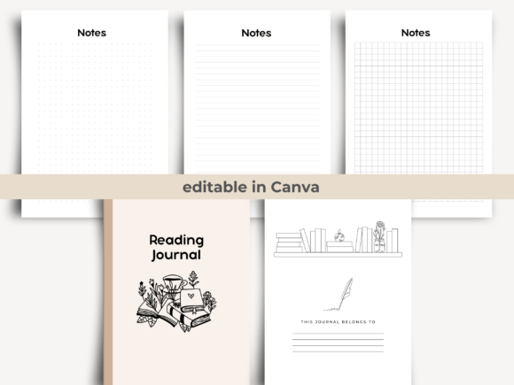 Canva Reading Journal Editable Template - Image 5
