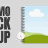 Canva Spiral Notebook Mockup