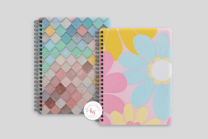 Alternative view of Canva Spiral Notebook Mockup