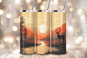 Alternative view of Canva Tumbler Drag and Drop Mockup, 20oz