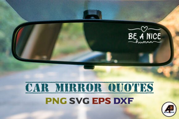 Car Mirror Saying Quotes Sticker Bundle - Image 8