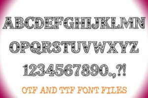 Alternative view of Carnival Day of the Dead Font Font