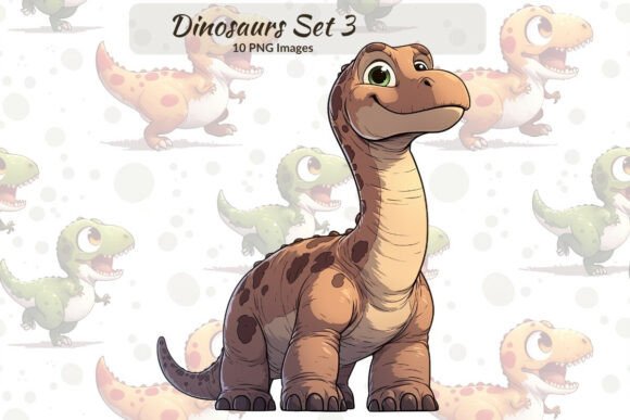 Cartoon Dinosaur Bundle 3