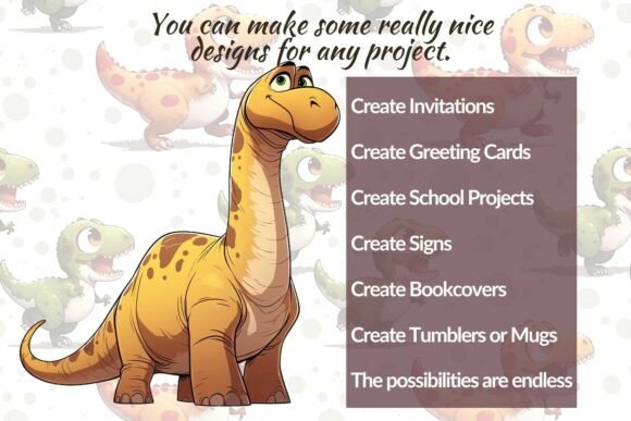 Cartoon Dinosaur Bundle 3 - Image 8