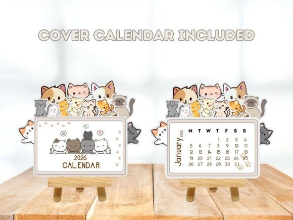 Cat Desk Calendar 2026 - Image 5