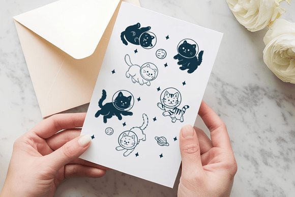 Cats in Space PNG | Funny Cosmic Cat - Image 3