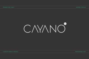 Cayano Pro Font