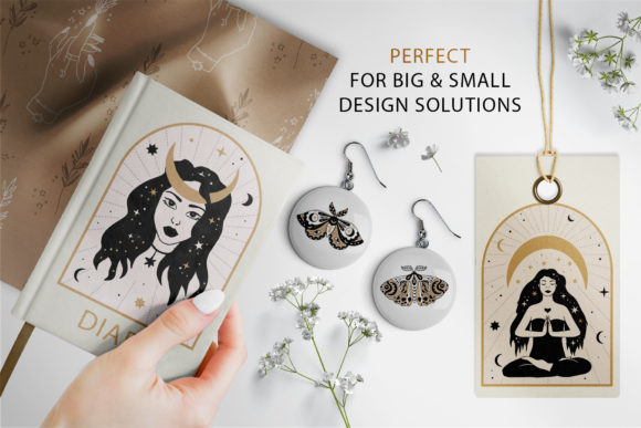 Alternative view of Celestial Clipart & Pattern Magic Pack