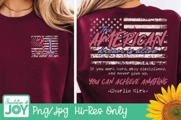Charlie Kirk Quote Png, Patriotic Tshirt
