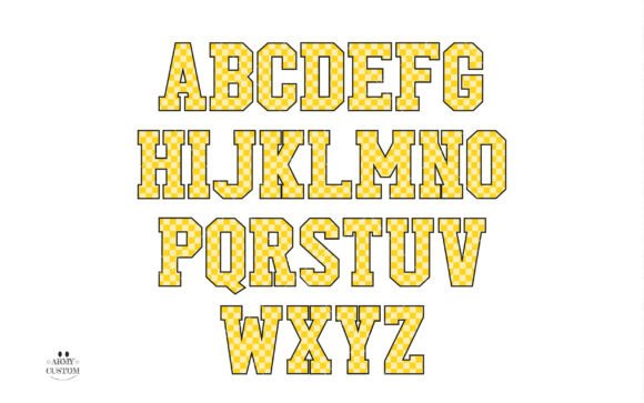 Checkered Back to School Font - Image 4