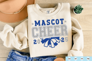 Alternative view of Cheer Team Template SVG, Cheer Bow Svg