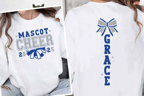 Cheer Team Template SVG, Cheer Bow Svg - Image 3