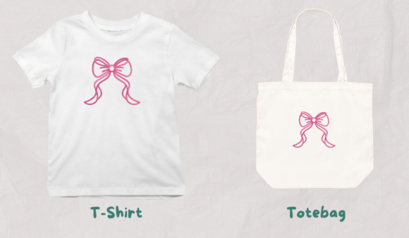 Chic Pink Ribbon Bow - Image 3