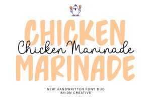 Chicken Marinade Duo Font