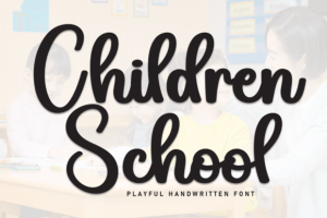 Children School Font Font
