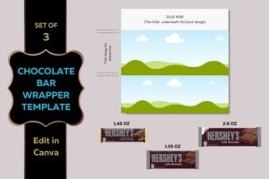 Chocolate Bar Wrapper Template - Canva