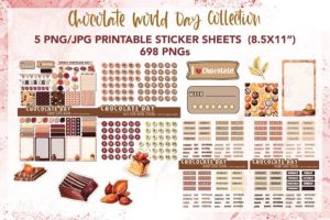 Alternative view of Chocolate Digital Planner Sticker Bundle
