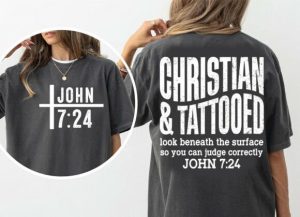 Christian and Tattooed Svg Png, Scriptur