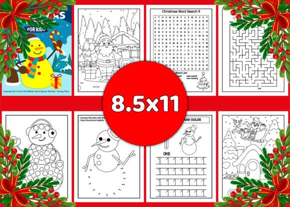 Christmas Activity Book with Cover Vol-8 - Image 2