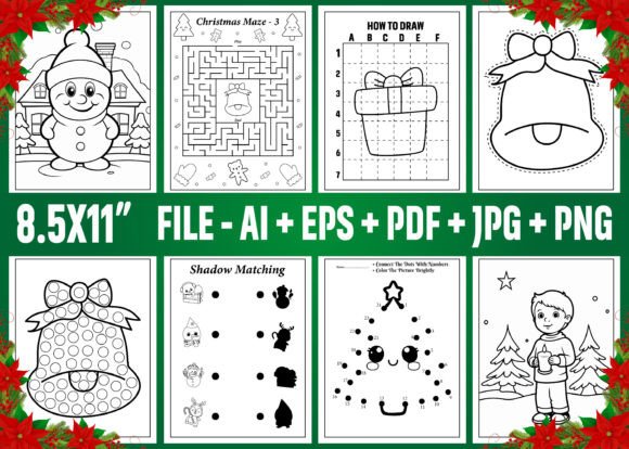 Christmas Activity Book for Kids Vol - 2 - Image 3