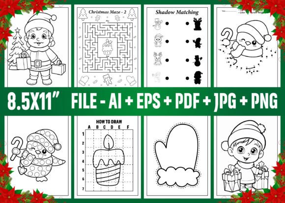 Christmas Activity Book for Kids Vol - 2 - Image 4