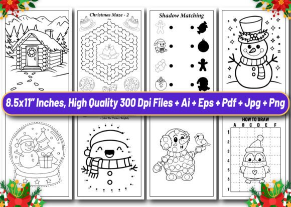 Christmas Activity Book for Kids Vol - 4 - Image 2