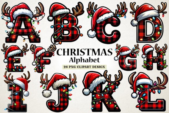 Christmas Alphabet Latter Clipart Png
