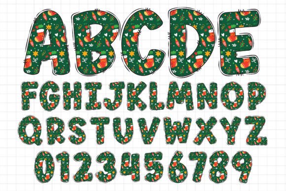 Christmas Alphabet Letters Sublimation - Image 5