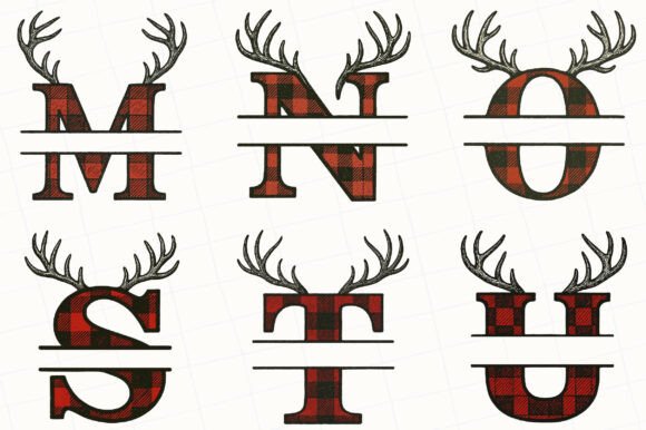 Christmas Alphabet Monogram Sublimation - Image 4