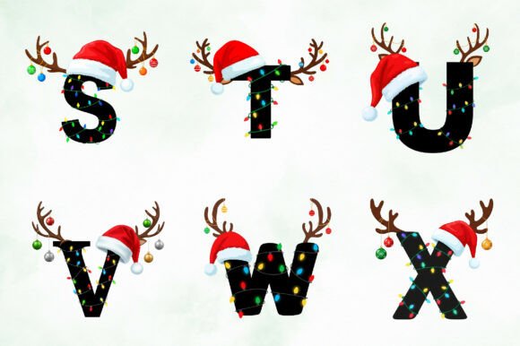 Christmas Alphabet Png Clipart - Image 5