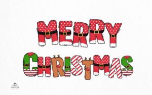 Alternative view of Christmas Army Bundle Font