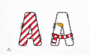 Alternative view of Christmas Army Bundle Font