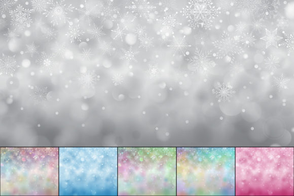 Christmas Background of Snowflakes