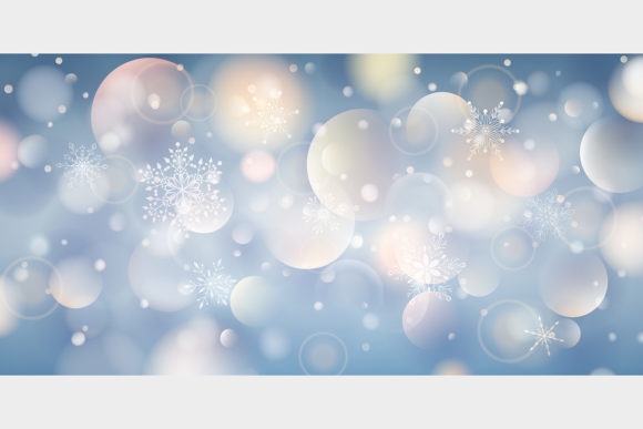 Alternative view of Christmas Background of Snowflakes