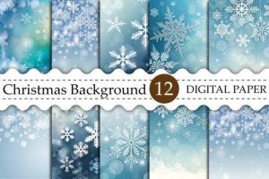 Christmas Background with Unfocussed