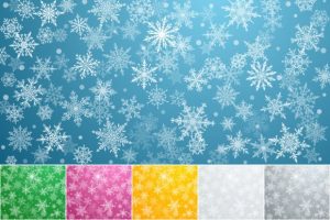 Christmas Backgrounds of Snowflakes