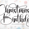Christmas Birthday Font