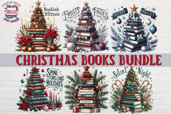 Christmas Books Tree Sublimation 10 PNG