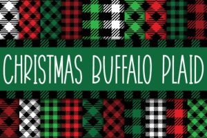 Christmas Buffalo Plaid Digital Paper