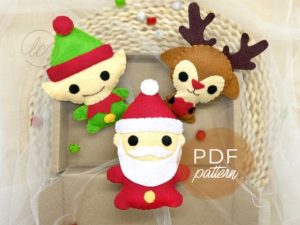 Alternative view of Christmas Bundles Felt Sewing Pattern